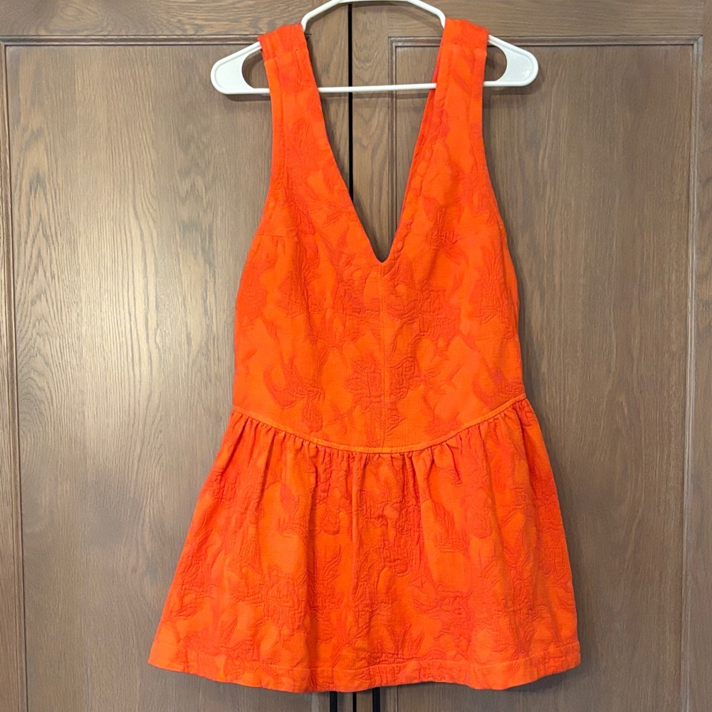 Orange Sleeveless Women's dress